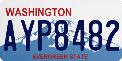 WA license plate AYP8482
