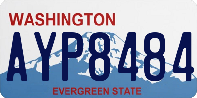 WA license plate AYP8484