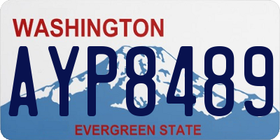 WA license plate AYP8489