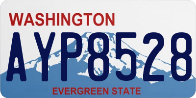 WA license plate AYP8528