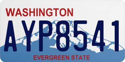 WA license plate AYP8541