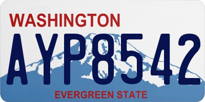 WA license plate AYP8542