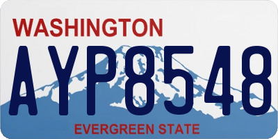 WA license plate AYP8548
