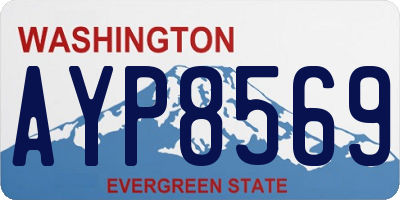 WA license plate AYP8569