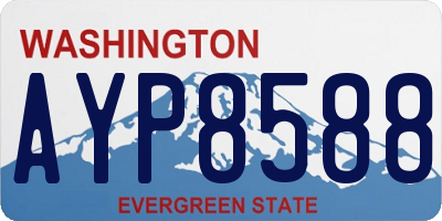 WA license plate AYP8588