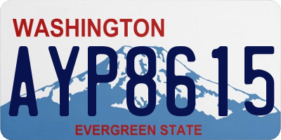 WA license plate AYP8615