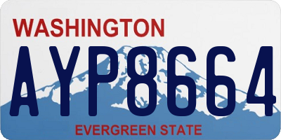 WA license plate AYP8664