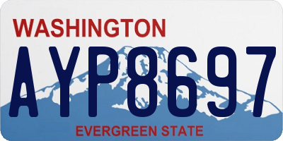 WA license plate AYP8697