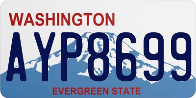 WA license plate AYP8699