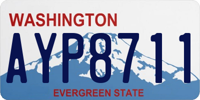 WA license plate AYP8711