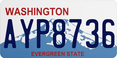 WA license plate AYP8736