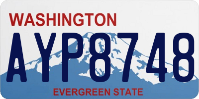 WA license plate AYP8748