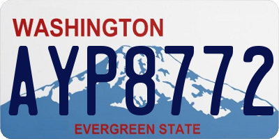 WA license plate AYP8772