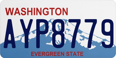 WA license plate AYP8779