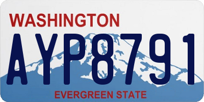 WA license plate AYP8791