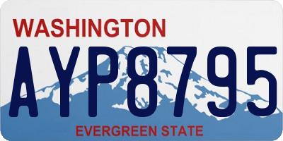 WA license plate AYP8795