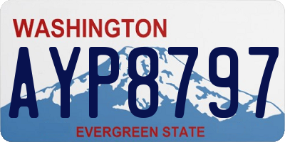 WA license plate AYP8797