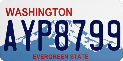 WA license plate AYP8799