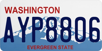 WA license plate AYP8806