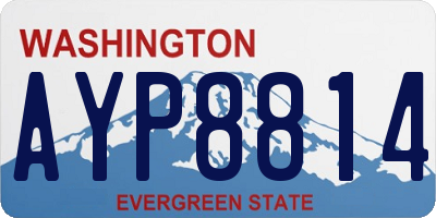 WA license plate AYP8814