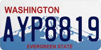 WA license plate AYP8819