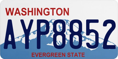 WA license plate AYP8852