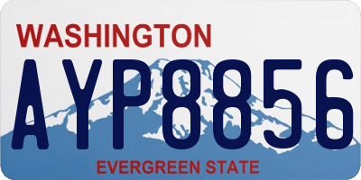 WA license plate AYP8856