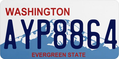 WA license plate AYP8864