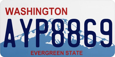 WA license plate AYP8869