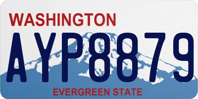 WA license plate AYP8879