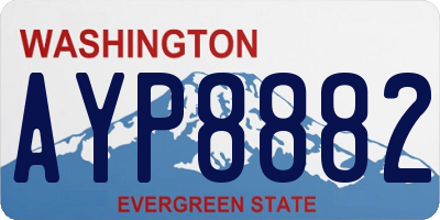 WA license plate AYP8882