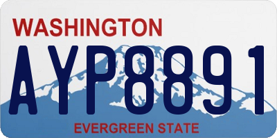 WA license plate AYP8891
