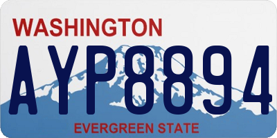 WA license plate AYP8894