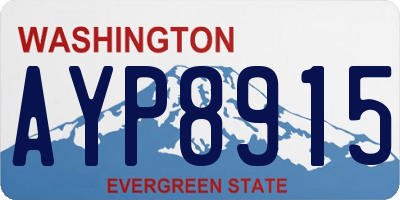 WA license plate AYP8915