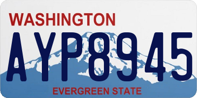 WA license plate AYP8945