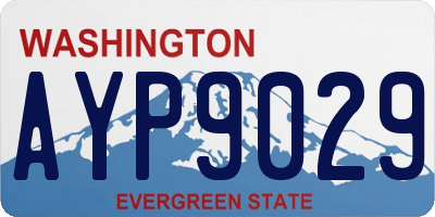 WA license plate AYP9029