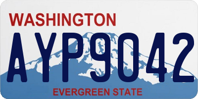 WA license plate AYP9042
