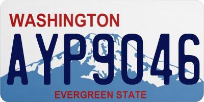 WA license plate AYP9046