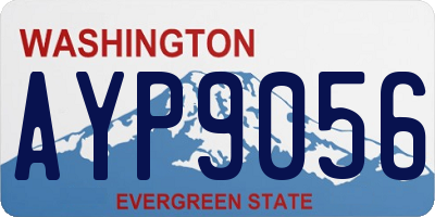 WA license plate AYP9056