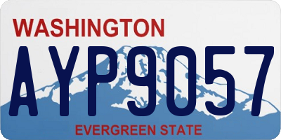 WA license plate AYP9057