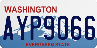 WA license plate AYP9066