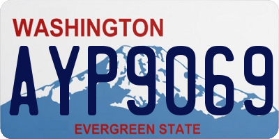 WA license plate AYP9069