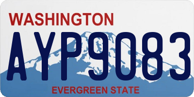 WA license plate AYP9083