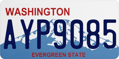 WA license plate AYP9085