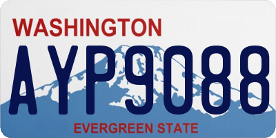 WA license plate AYP9088