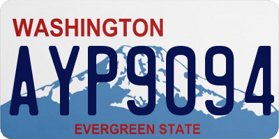 WA license plate AYP9094