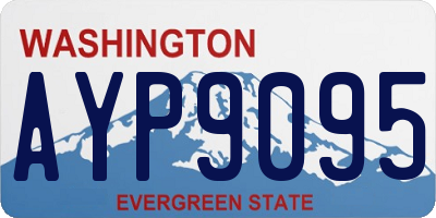 WA license plate AYP9095