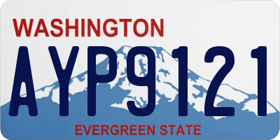 WA license plate AYP9121