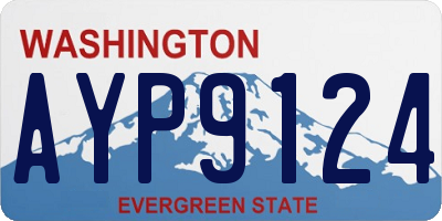 WA license plate AYP9124