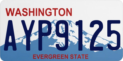 WA license plate AYP9125